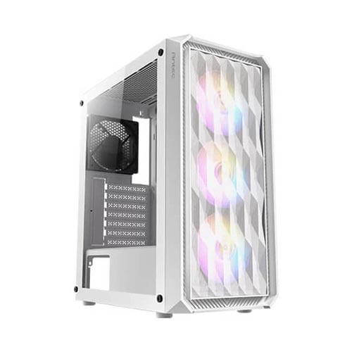 CASE MIDTOWER ANTEC NX292 WHITE TEMPERED GLASS 4 FAN RGB MESH FRONT