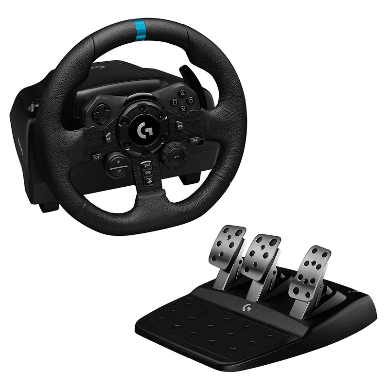 KIT TIMON Y PEDALES DRIVING FORCE LOGITECH G923  PC y PS4 941-000147