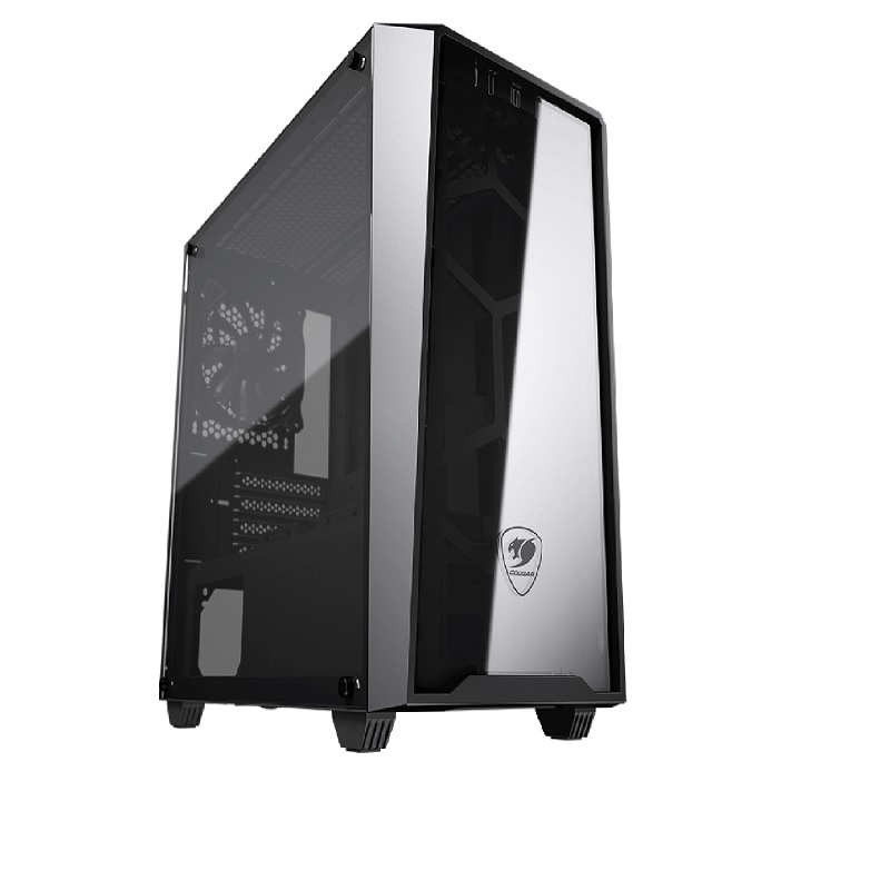 CASE MINITOWER COUGAR MG120-G TEMPERED GLASS 1FAN RGB 