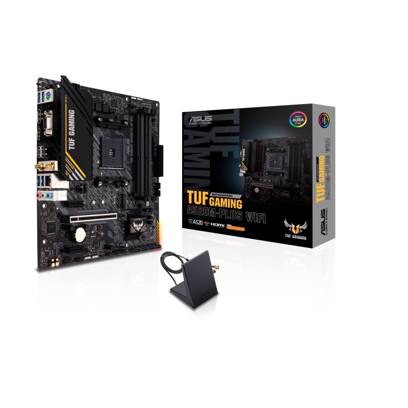 MOTHERBOARD ASUS TUF GAMING A520-PLUS WIFI AM4 DDR4 X4 90MB17F0