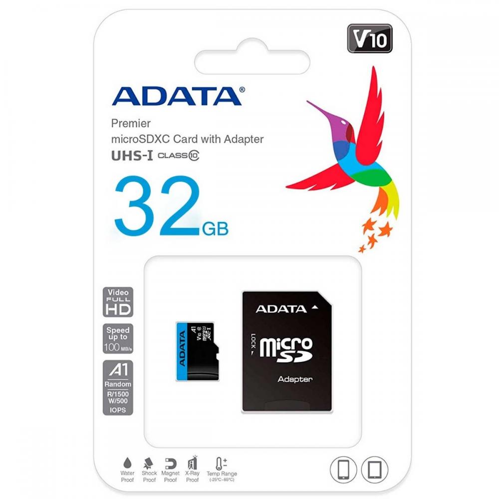 MICROSD ADATA 32GB C10 AUSDH32GUICL10A1-RA1