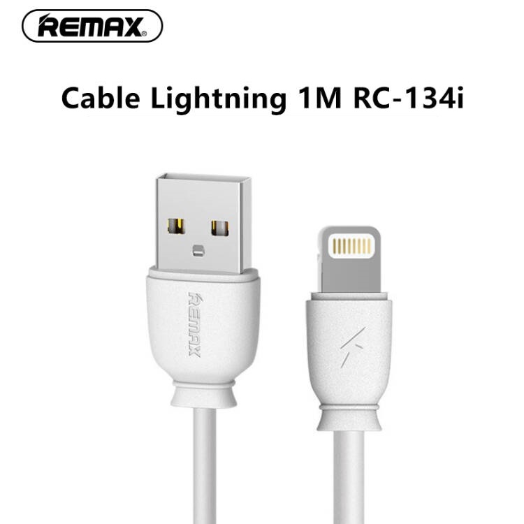 CABLE USB A LIGHTNING IPHONE REMAX RC134I WHITE