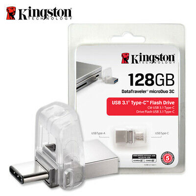 MEMORIA USB A 3.1 TIPO C KINGSTON 128GB  MICRODUO  DTDUO3C/128GB