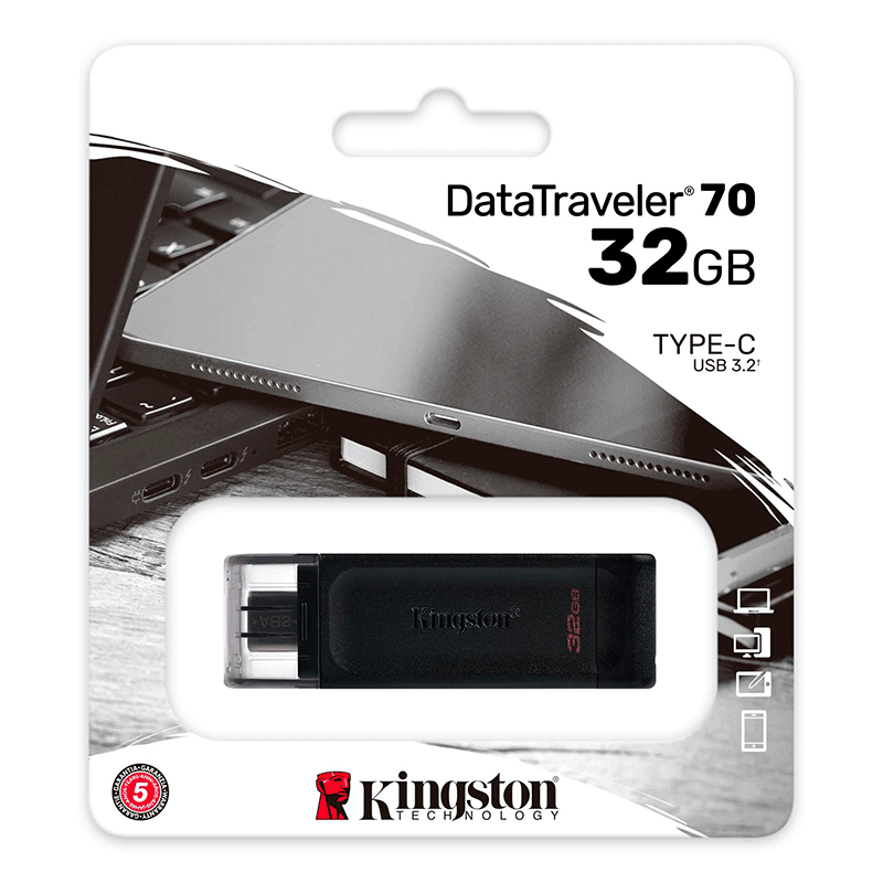 MEMORIA USB TIPO C  KINGSTON 32GB DT70/32GB