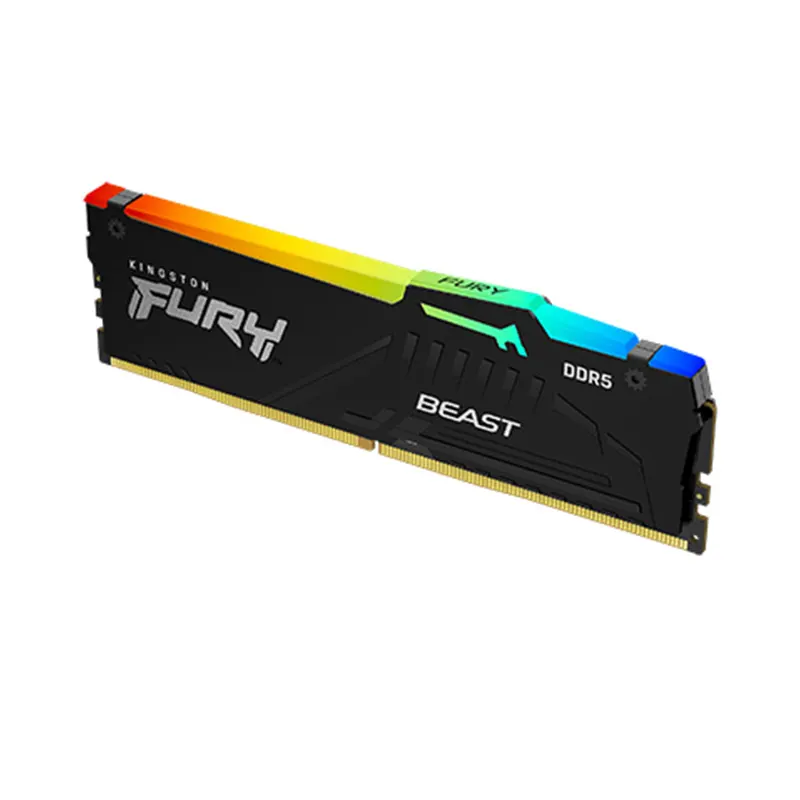 MEMORIA RAM DDR5 KINGSTON FURY BEAST 16GB RGB KF548C38BBA-16 4800MHz PC
