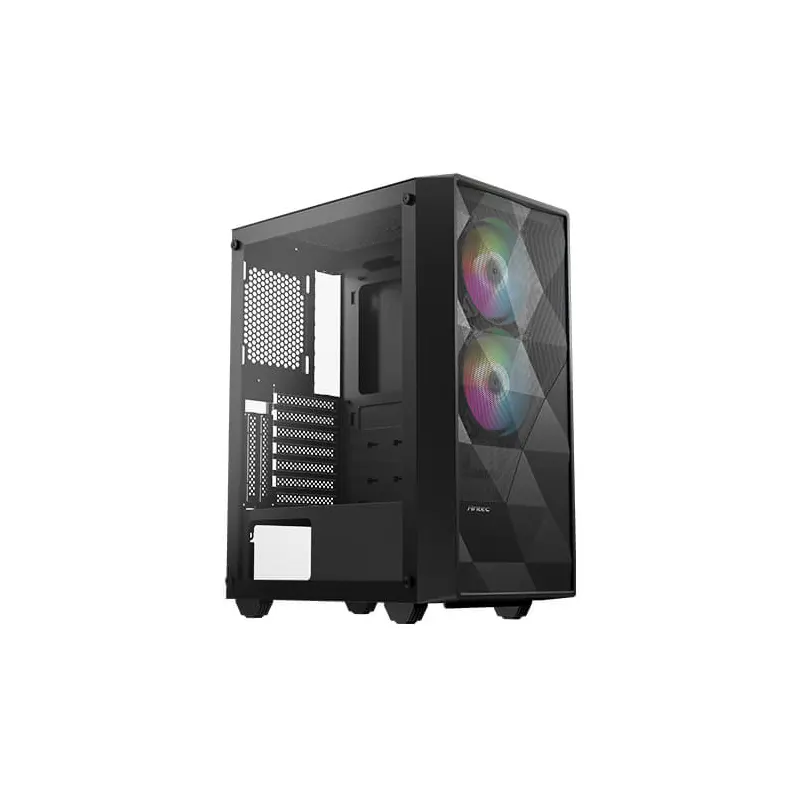 CASE MIDTOWER ANTEC NX270 TG TEMPERED GLASS 2 FANRGB  MESH FRONT