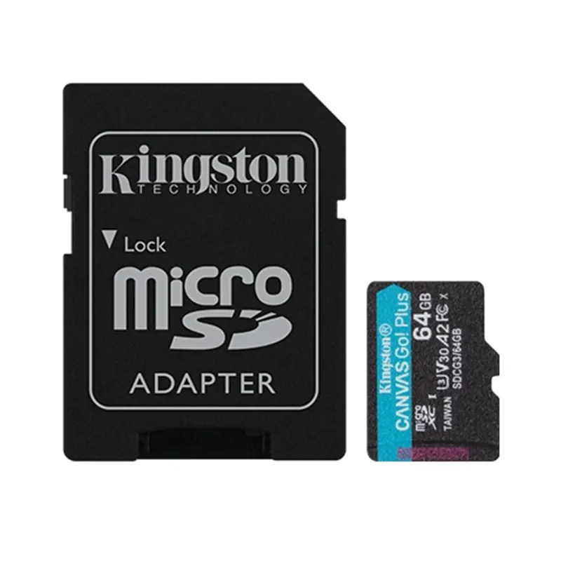 MEMORIA SD KINGSTON 64GB CANVAS GO PLUS V30 U3 C10 SDG3/64GB 